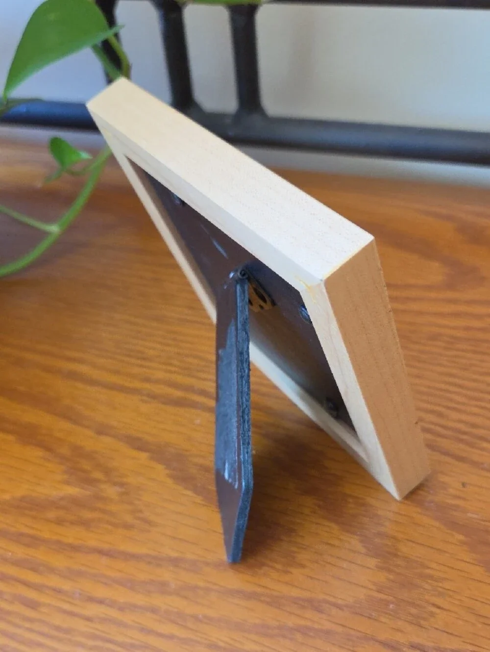 Natural Wood Dad-themed Square Picture Frame - Holds 3 1/2 X 3 1/2 Photo
